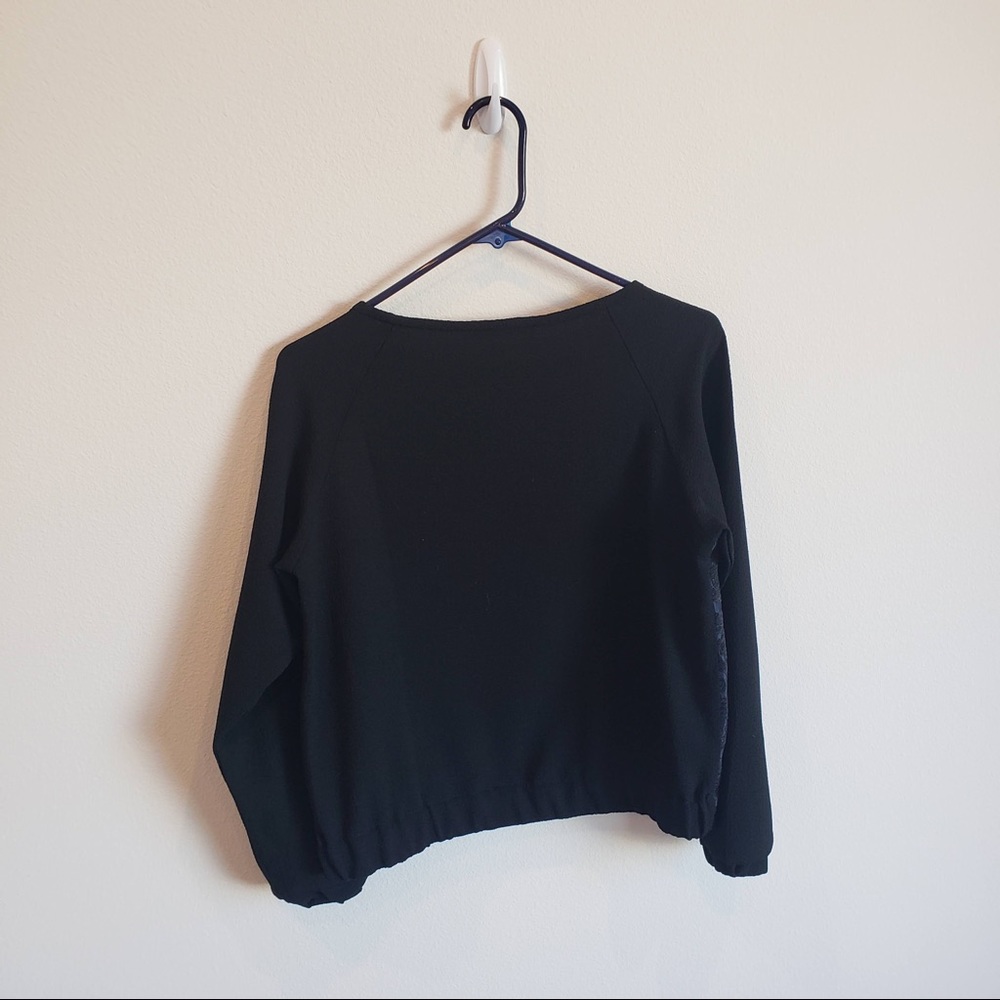 Damask Pattern Pullover Sweater - image 2